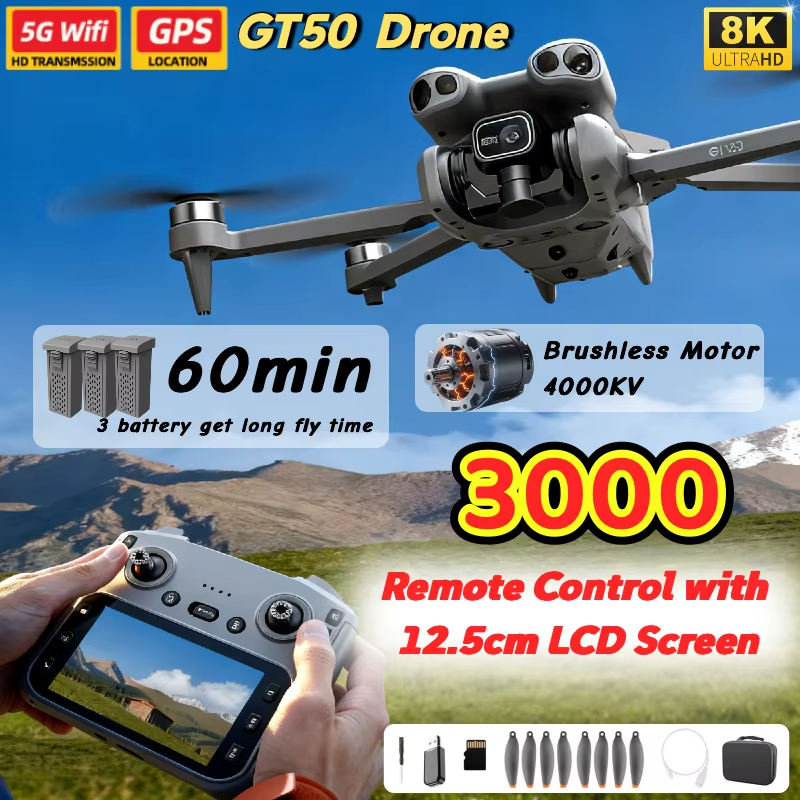 Drone Rc Gt50 - Drone Original GT50 2026 com Câmera