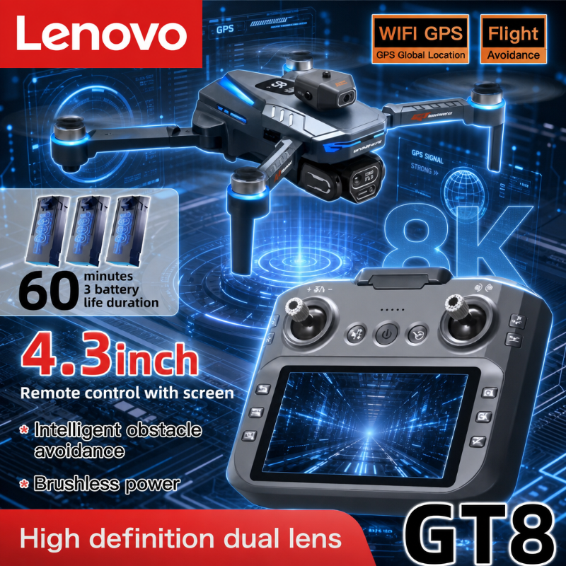 Rc Drone E88 - Lenovo GT8 8K Drone Professional Aerial