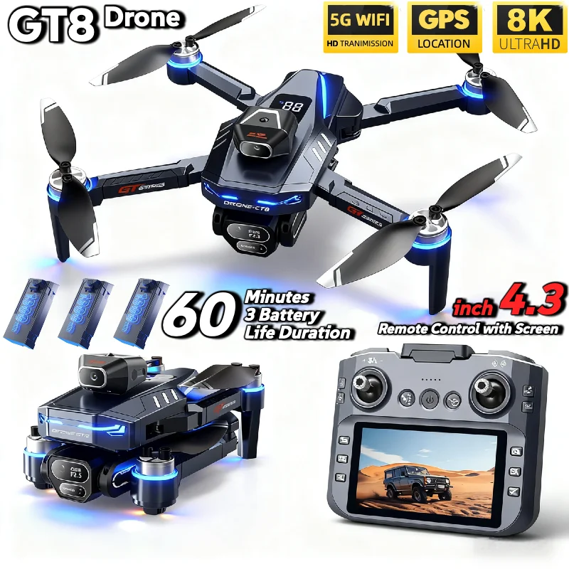 Rc Drone E88 - Quente para lsrc gt8 drone 4k