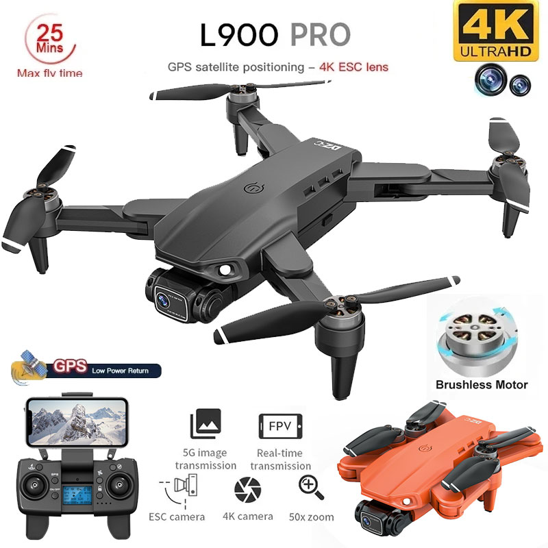Drone Rc Foldable - L900 pro gps drone 4k profissional
