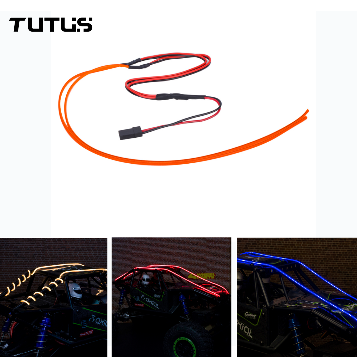 Rc Car Body Shell - Fita de LED Flexível e Cortável