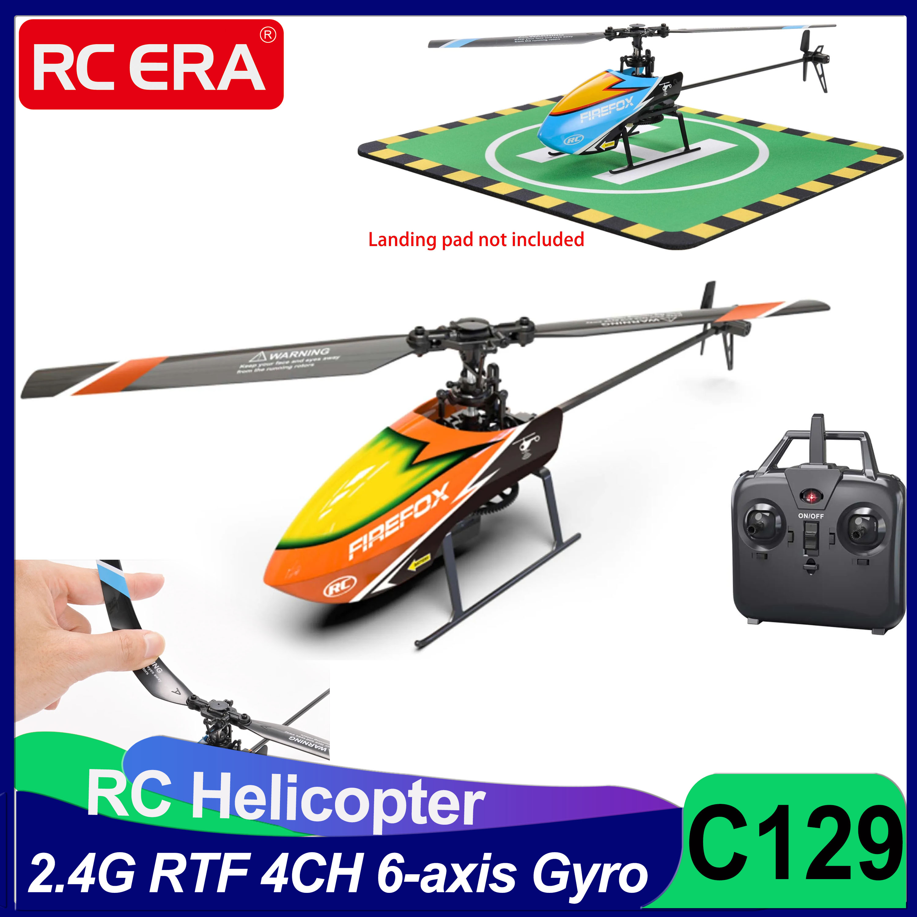 Rc Helicopter Gyro - C129 rc helicóptero rtf 4ch 6