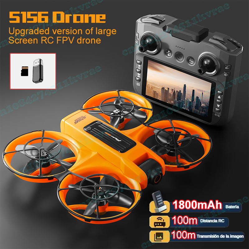Drone Vs Rc Helicopter - S156 FPV Drone 4K Câmera HD