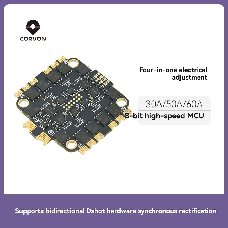Esc 4In1 Brushless - CORVON 8bit 30A 50A6 0A 4