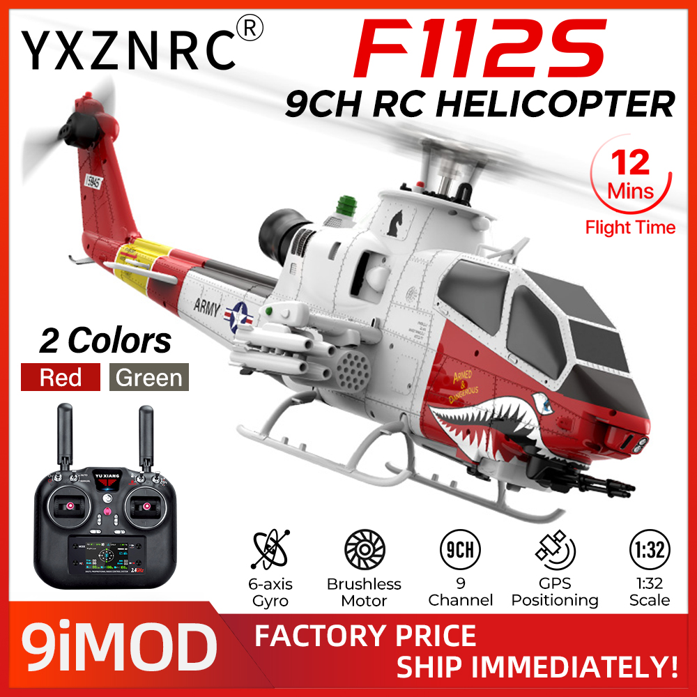 Rc Helicopter Gyro - Helicóptero RC YUXIANG F112S 9 Canais,