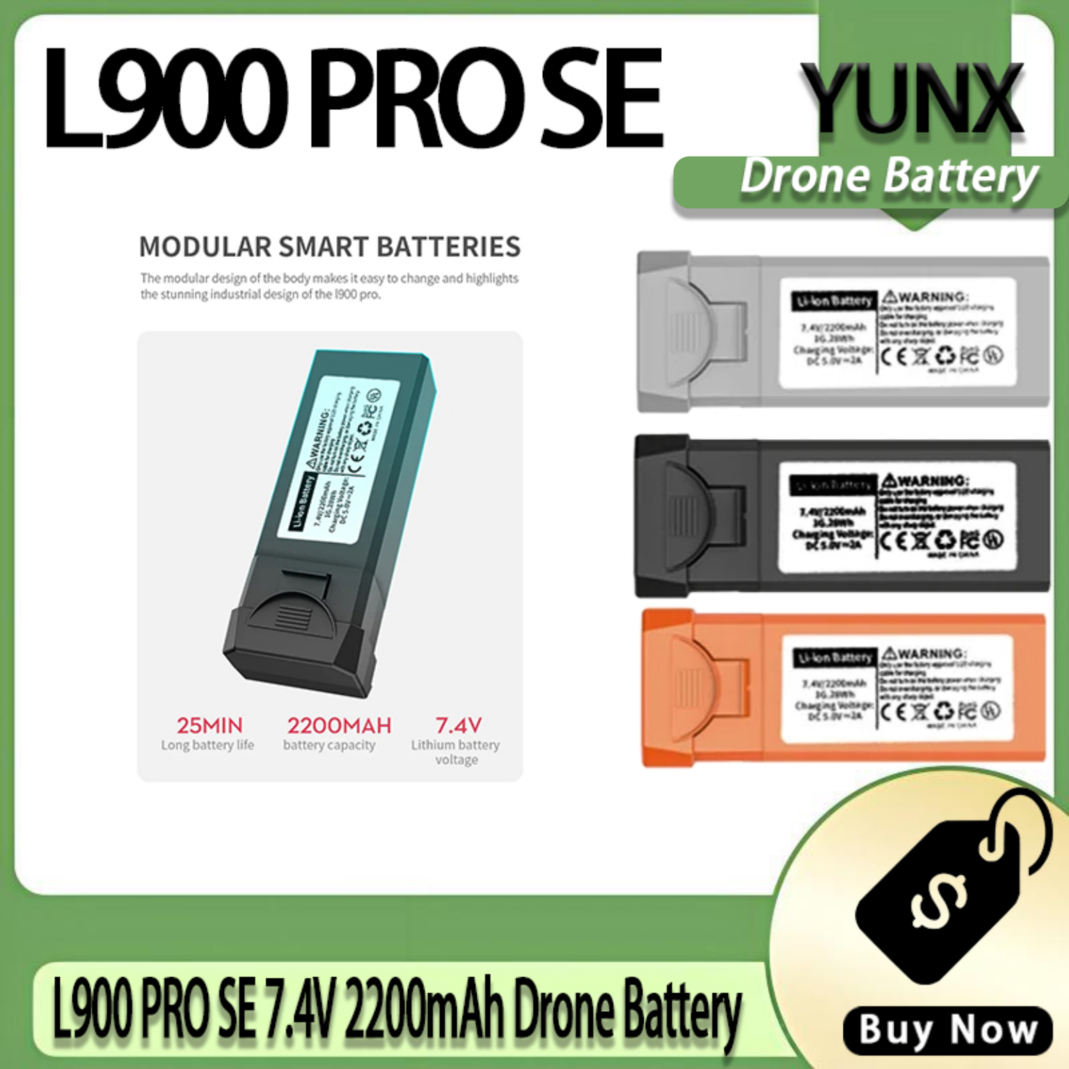 Lyzrc Drone - Bateria Noctis L900 PRO SE Power