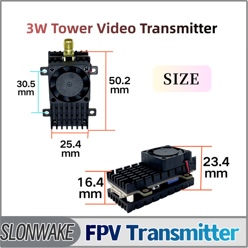 - Remote Control (Rc) Drone - SLONWAKE 5.8G 3000mW Simulação VTX FPV
