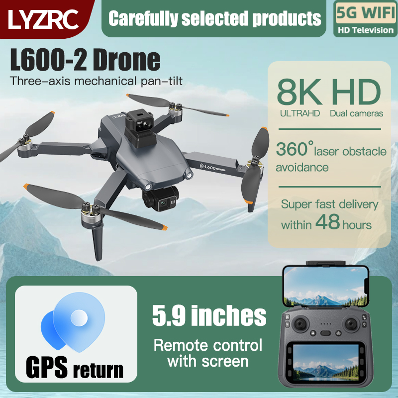 Lyzrc Drone - LYZRC L600-2 MAX GPS Drone Gimbal
