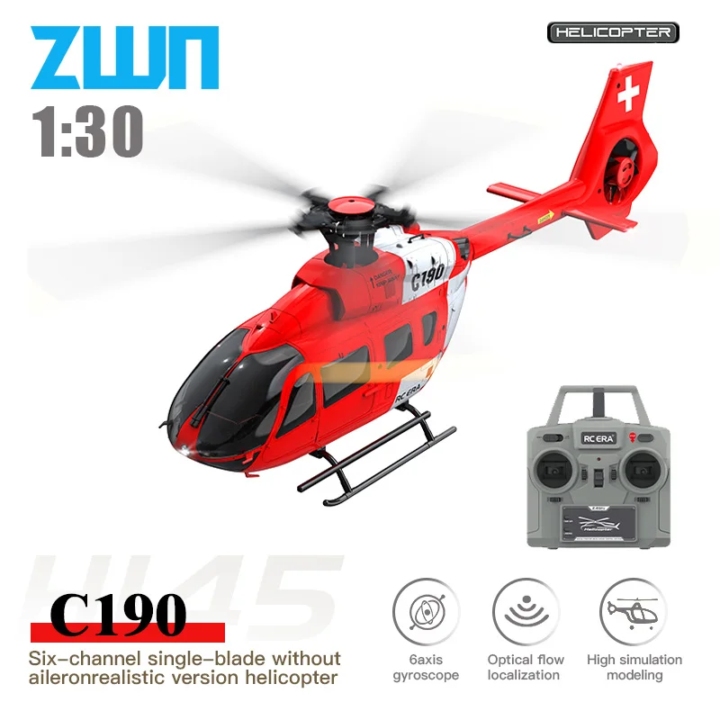 Rc Helicopter Gyro - C190 RC Helicóptero 2.4G 6-Aixs Giroscópio