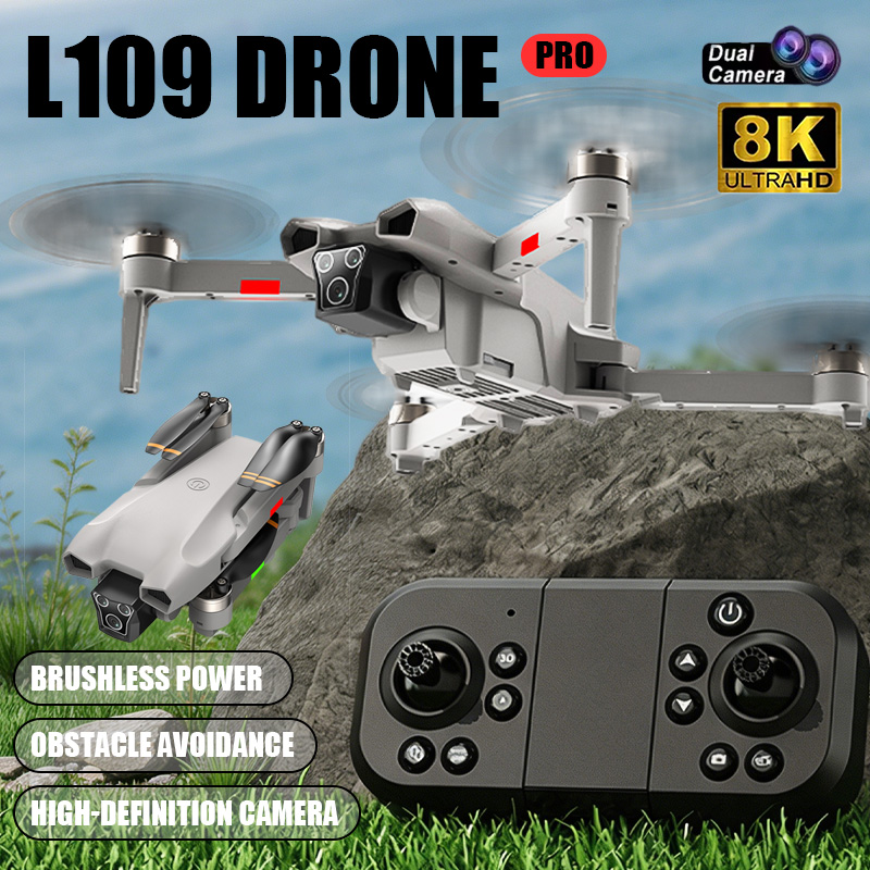 Drone Rc Foldable - NOVO Drone L017 Pro Brushless com