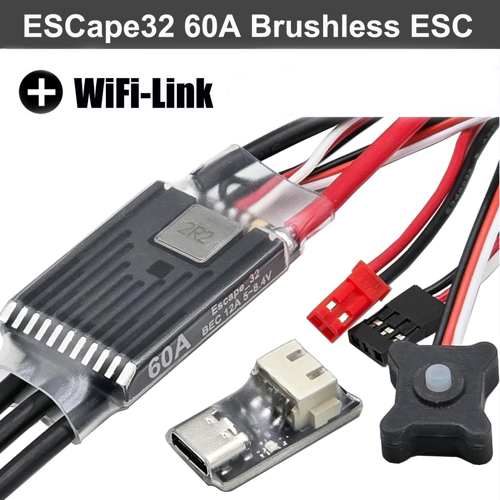 Esc 4In1 Brushless - ESC Brushless Ghost 60A com BEC