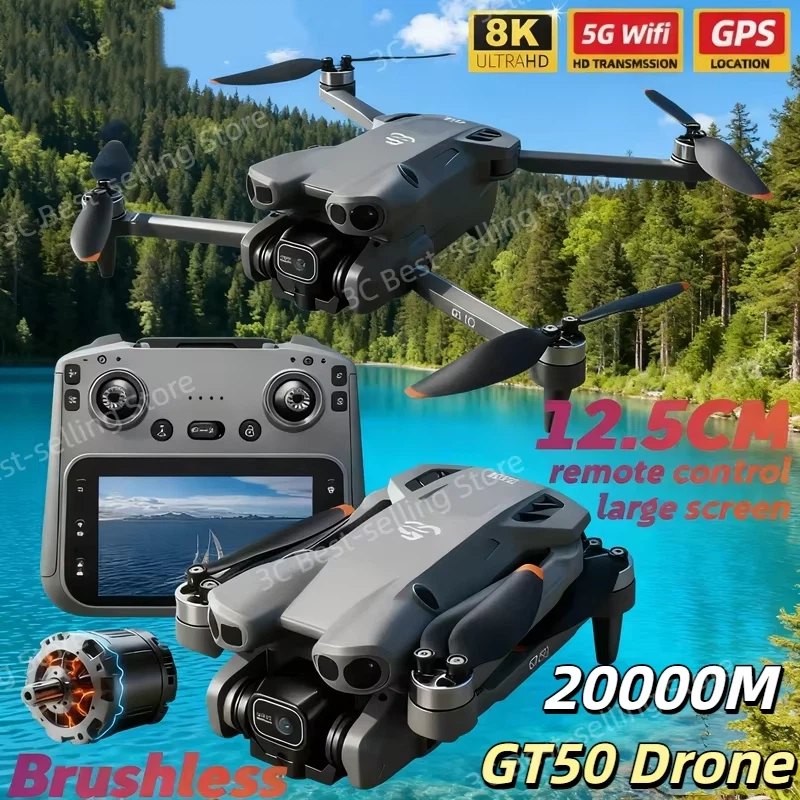 Rc Drone E88 - Drone Mini GT50 com Câmera Dupla