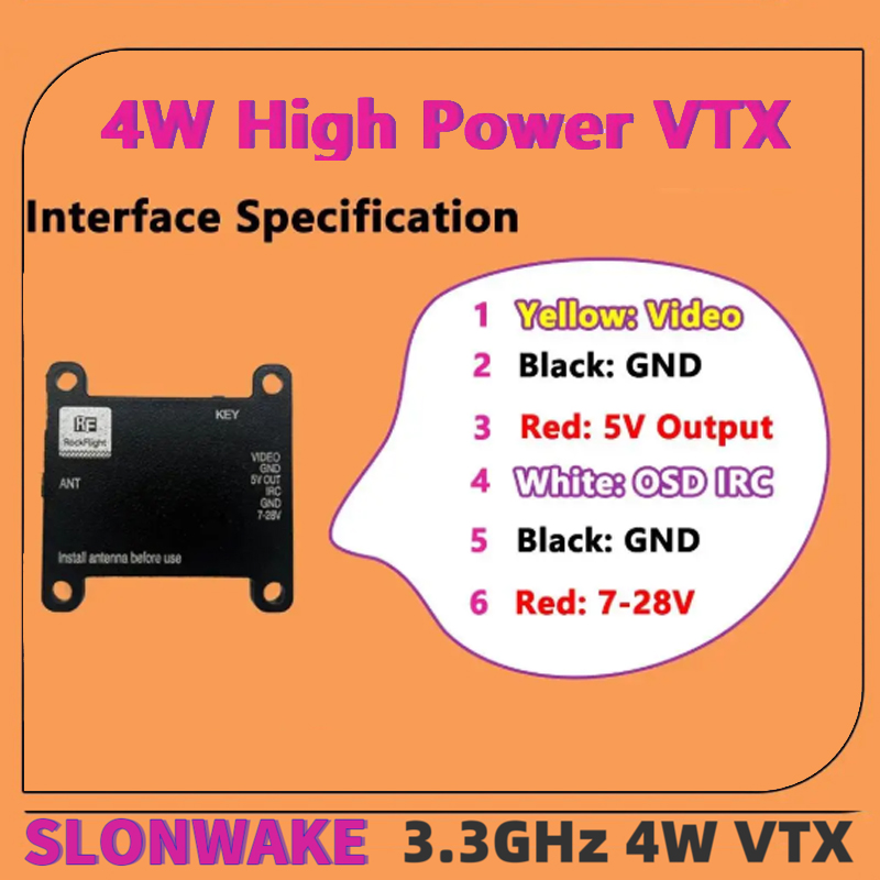 Transmissor de Vídeo VTX SLONW - - Remote Control (Rc) Drone avaliação e preço