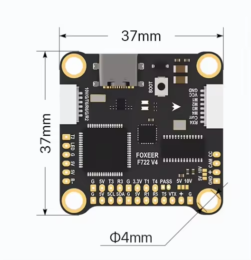 Controlador de Voo Foxeer F722 - Drone Rc V4 avaliação e preço