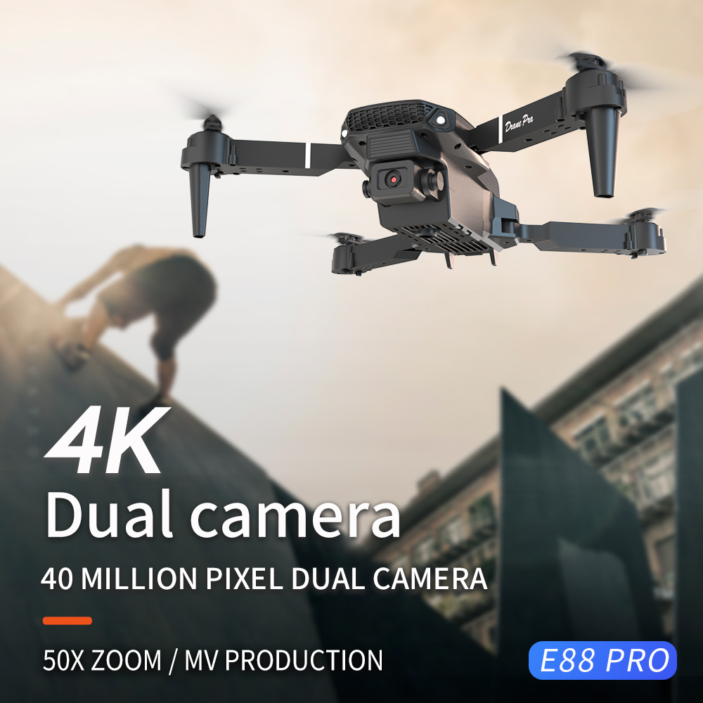 2026 NOVO E88 Drone RC Profiss - Drone E88 Rc Quadcopter avaliação e preço