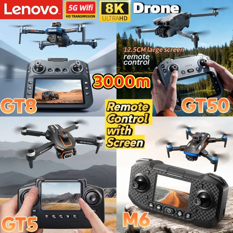 Drone com Câmera 8K Lenovo GT8 - Drone Rc Gt50 avaliação e preço