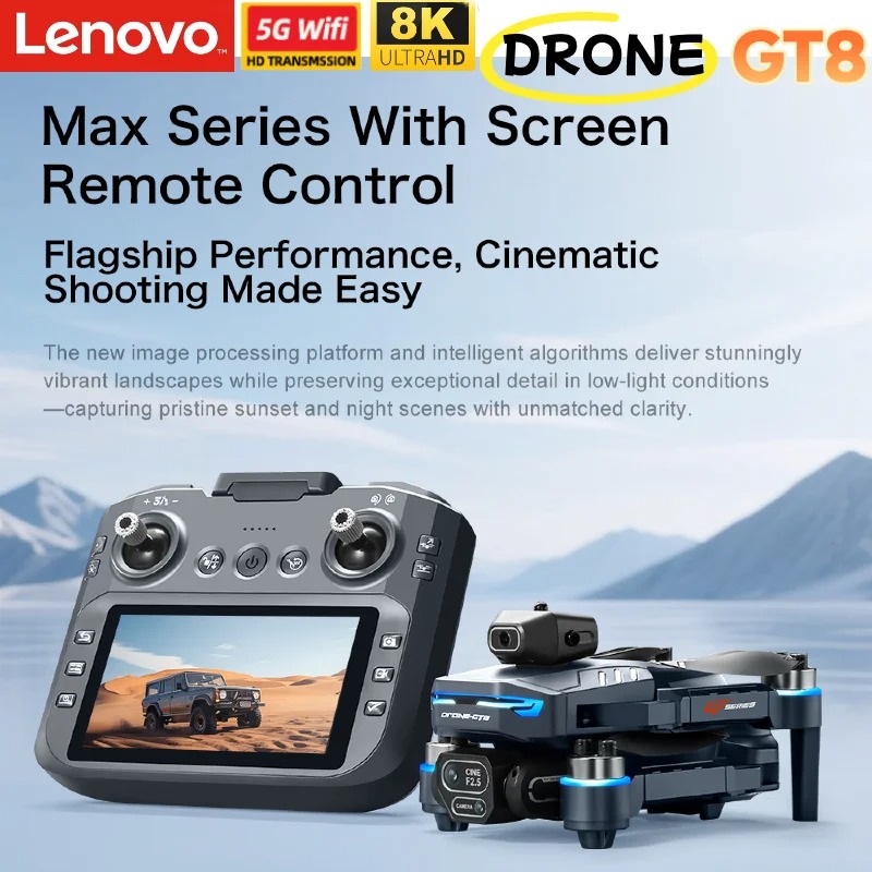 Drone com Câmera 8K Lenovo GT8 - Drone Rc Gt50 avaliação e preço