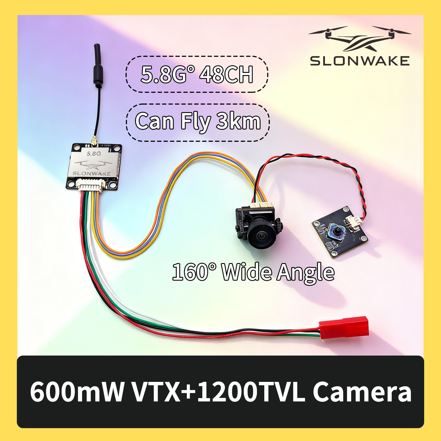 SLONWAKE 5.8G 600mW 7-24V FPV  - - Remote Control (Rc) Drone avaliação e preço