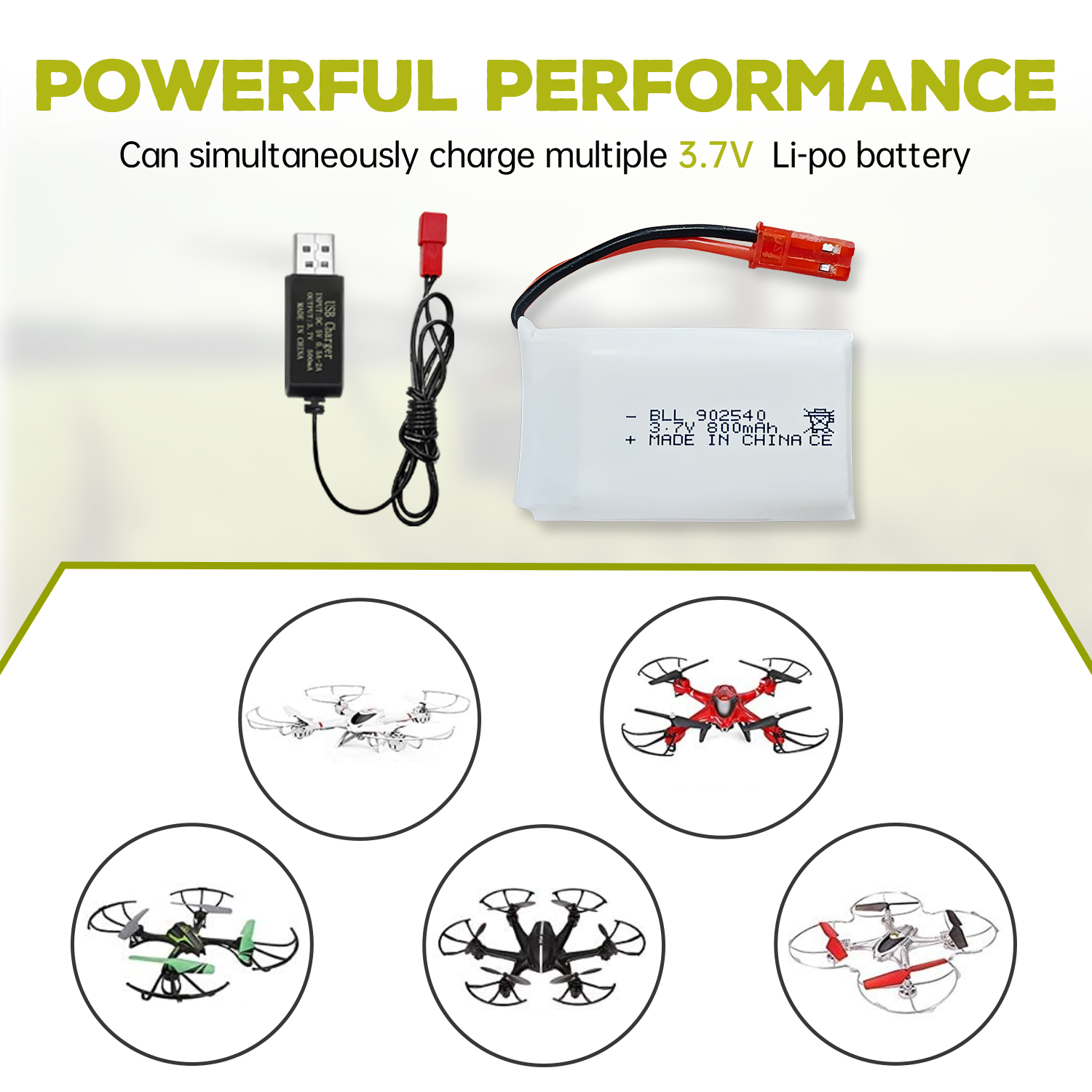 Bateria lipo com carregador us - Drone Mjx Rc avaliação e preço