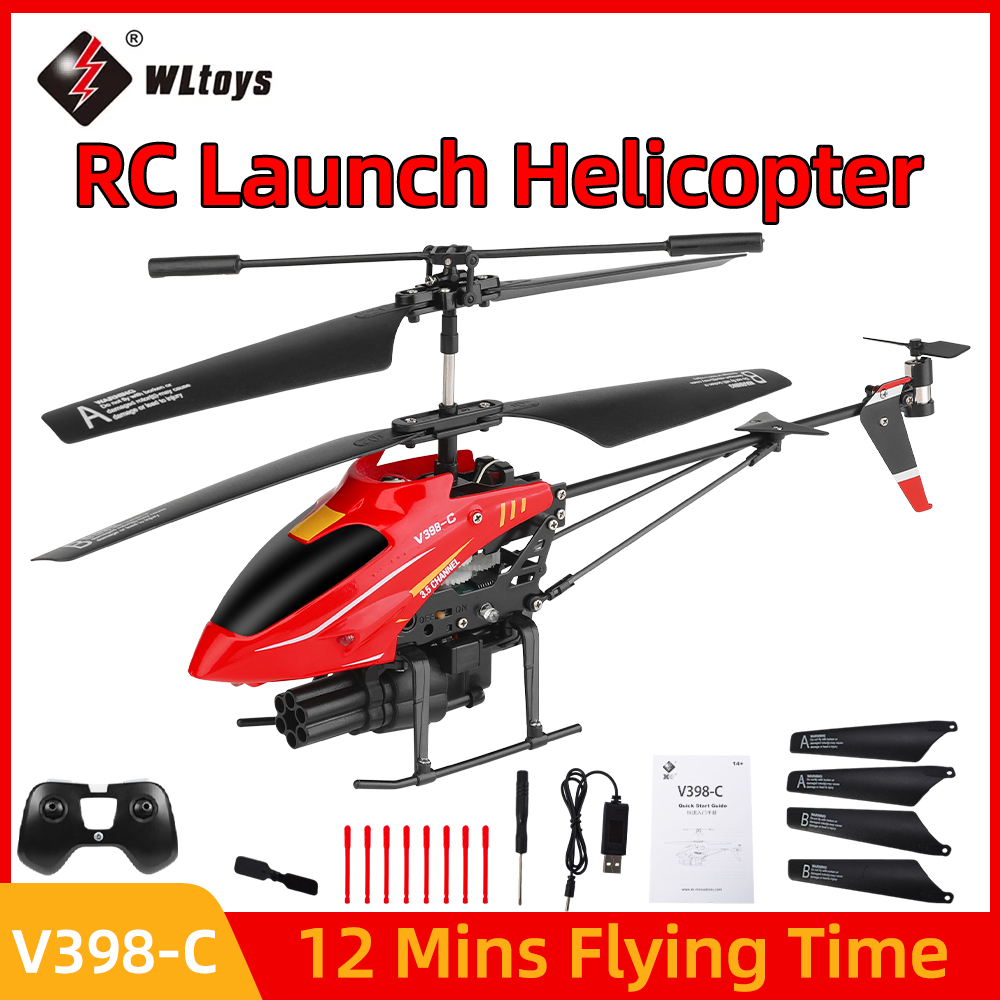 Wltoys rc helicóptero V398-C a - Rc Helicopter Gyro avaliação e preço