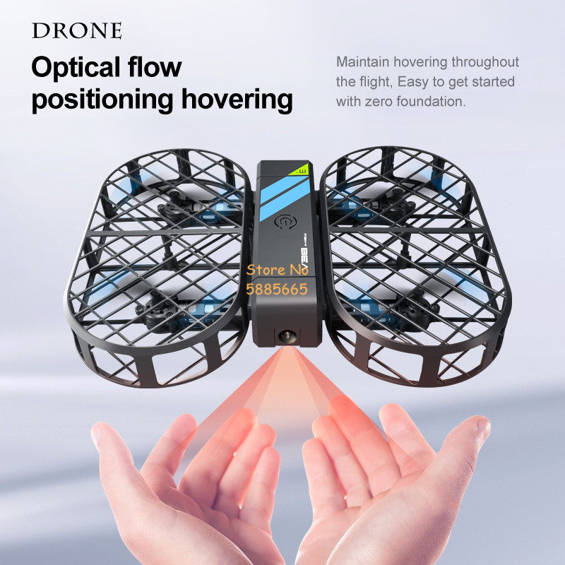 Câmera HD 8K 360 °   Proteção  - Drone Rc Foldable avaliação e preço