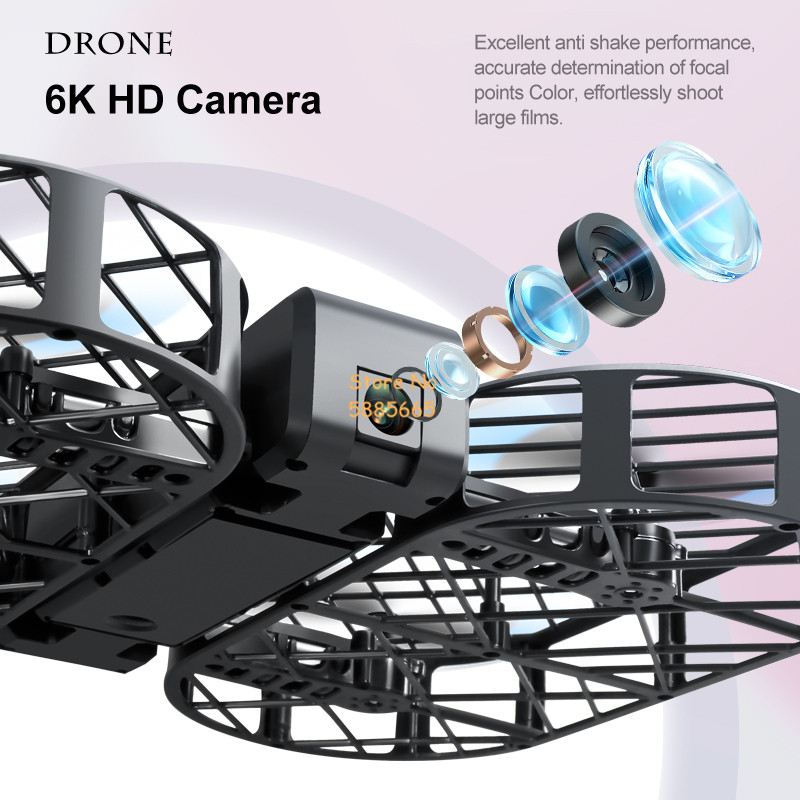 Câmera HD 8K 360 °   Proteção  - Drone Rc Foldable avaliação e preço
