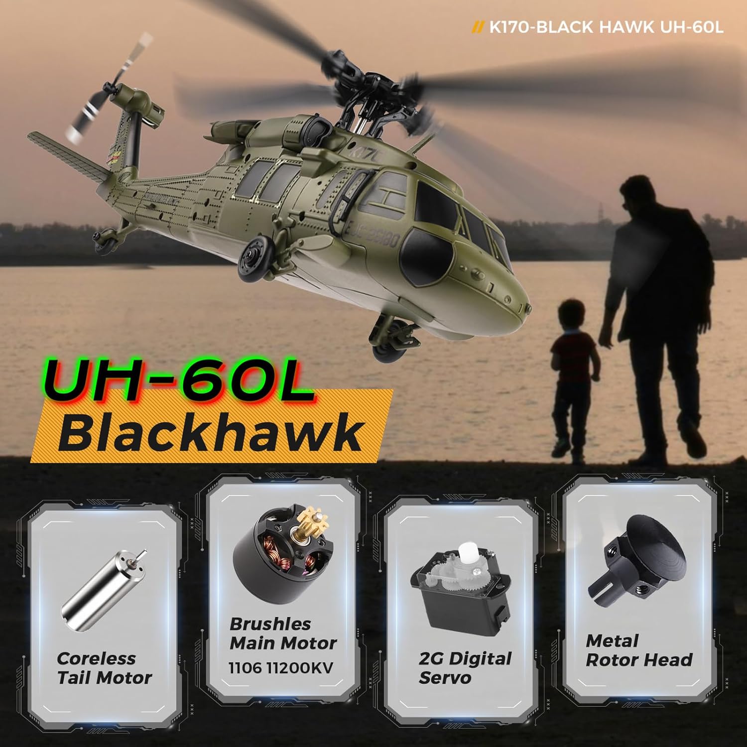 WLtoys K170 Helicóptero RC sem - Rc Helicopter Gyro avaliação e preço