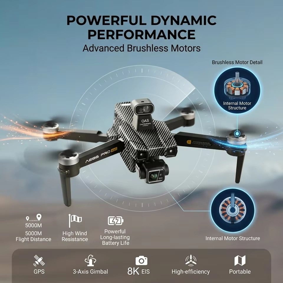 Drone Brushless 8K ESC com Câm - Esc 4In1 Brushless avaliação e preço