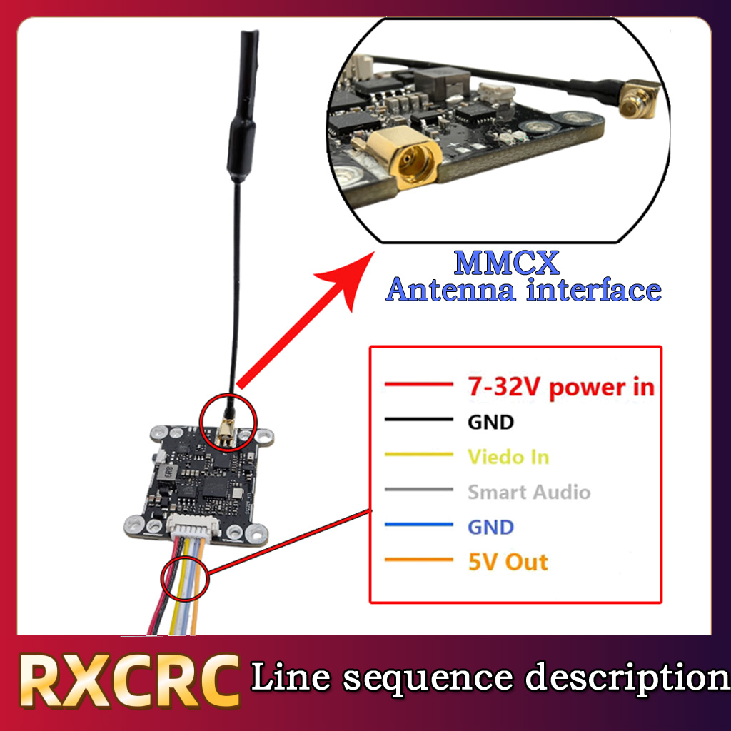 Módulo RXCRC 5.8G 48CH 1.6W VT - - Remote Control (Rc) Drone avaliação e preço
