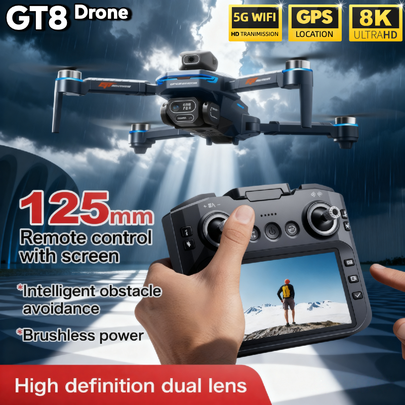 Drone GT8 Original 4K Profissi - Rc Drone E88 avaliação e preço