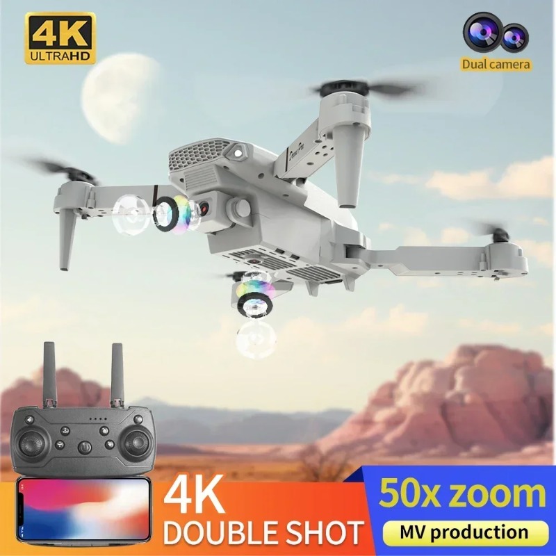 Mini Drone E88 com Câmera 4K H - Drone E88 Rc Quadcopter avaliação e preço