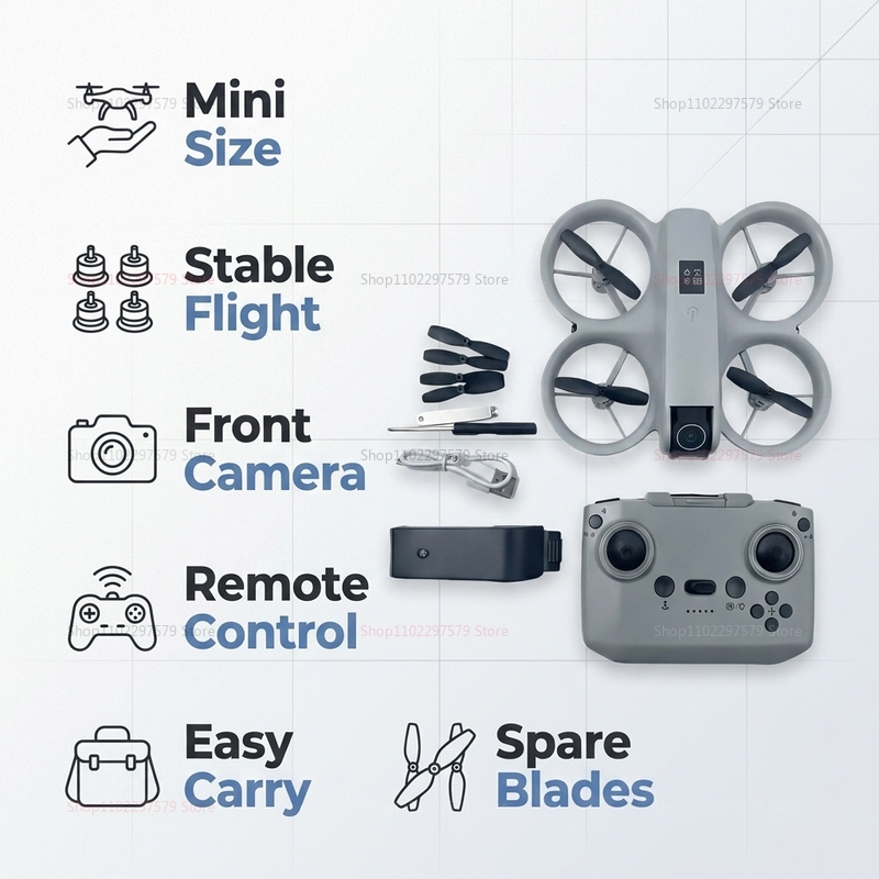 Mini Drone com Câmera HD 8K FP - Drone Rc Foldable avaliação e preço
