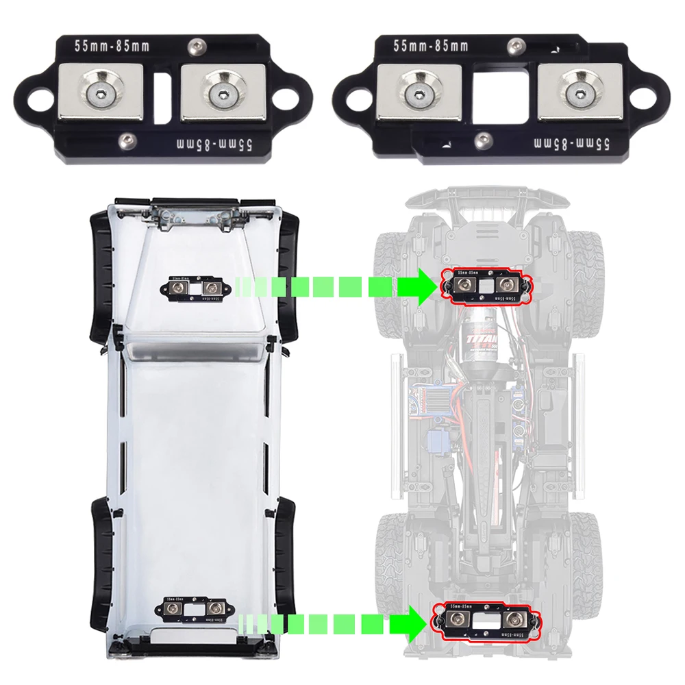 4 pces 55-85mm ímã ajustável c - Rc Car Body Shell avaliação e preço