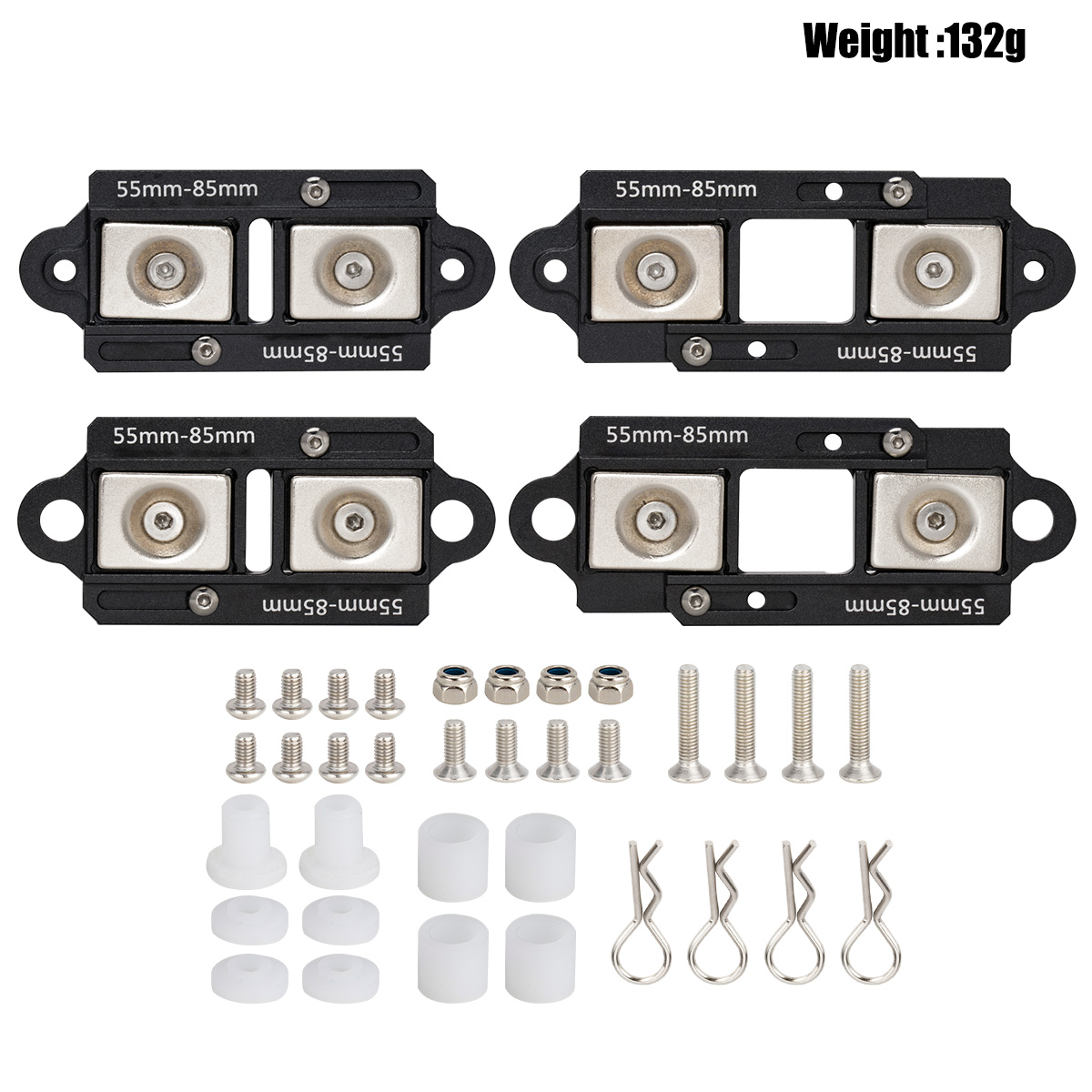4 pces 55-85mm ímã ajustável c - Rc Car Body Shell avaliação e preço