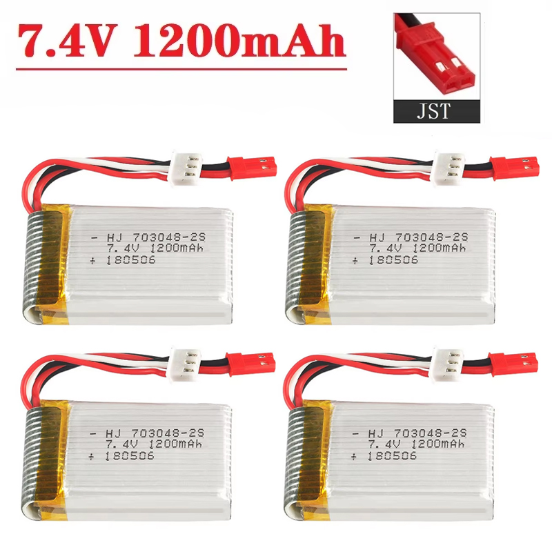 Bateria Lipo 2S 7,4V 1200mAh 7 - Drone Mjx Rc avaliação e preço