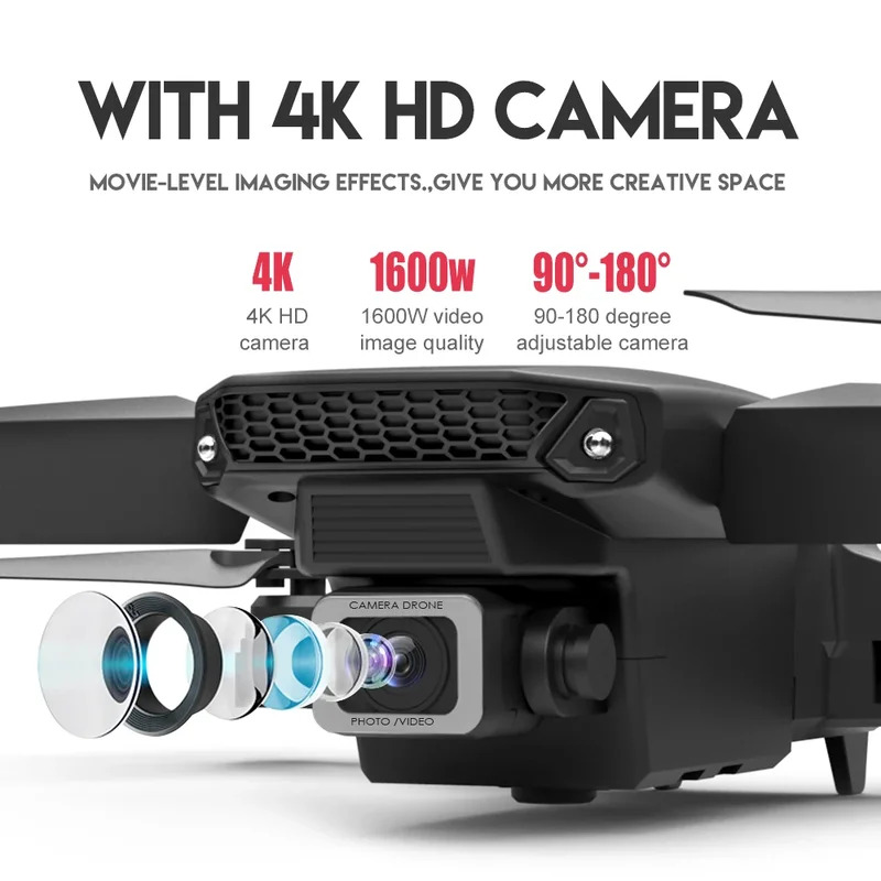 E88 probigent dobrável drone s - Rc Drone E88 avaliação e preço