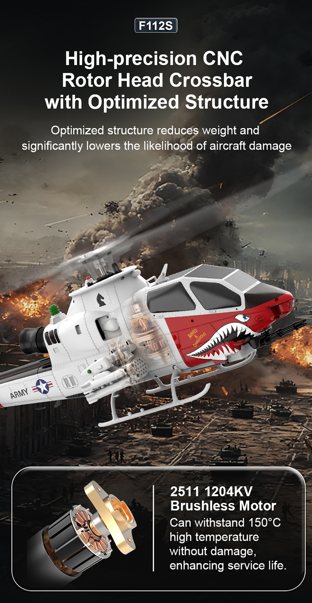 Helicóptero RC YUXIANG F112S 9 - Rc Helicopter Gyro avaliação e preço