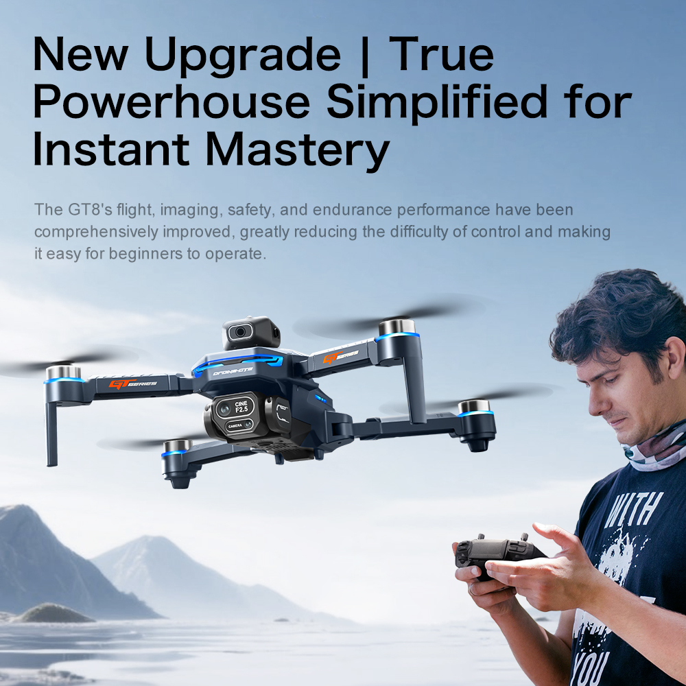 Drone Lenovo GT8 8K HD com câm - Rc Drone E88 avaliação e preço