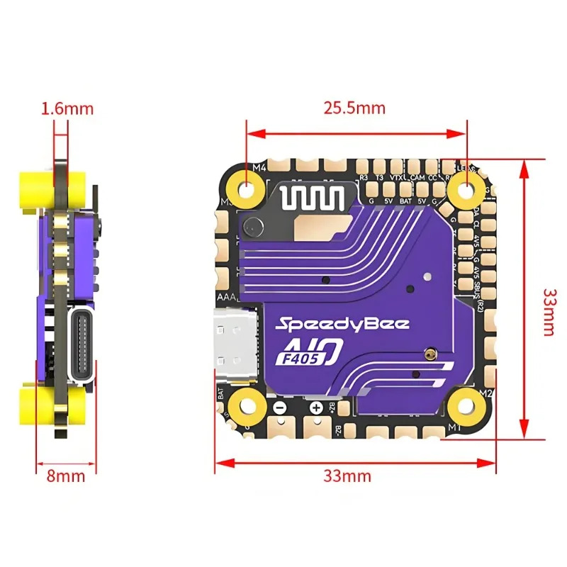 Controlador de Voo SpeedyBee F - Drone Rc Quadcopter Controller avaliação e preço