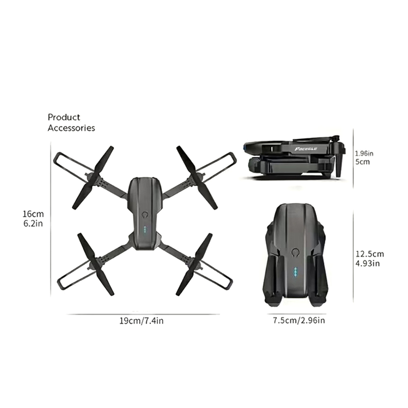 Drone RC Mini FACEGLE UAV E99, - Drone Rc Foldable avaliação e preço