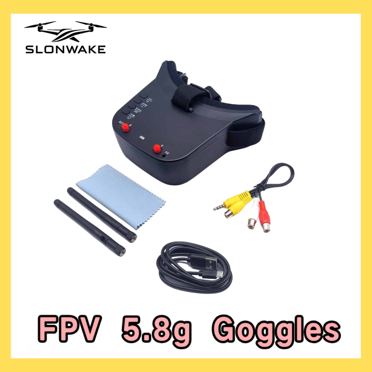 SLONWAKE 5.8G 48CH FPV 400mw V - - Remote Control (Rc) Drone avaliação e preço