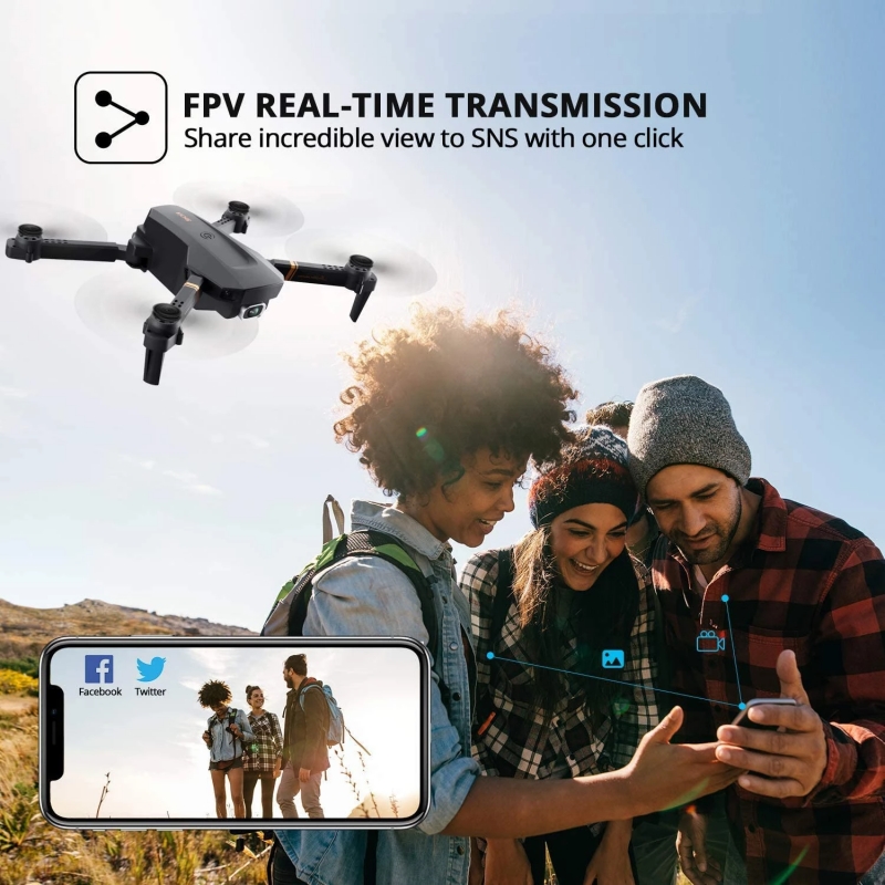 V4 fácil voar mini fpv drone 4 - Drone Rc V4 avaliação e preço