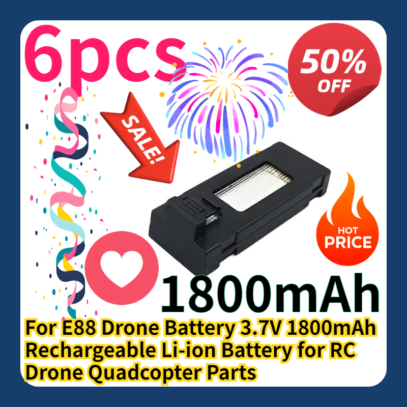 Bateria Recarregável de Li-ion - Drone E88 Rc Quadcopter avaliação e preço