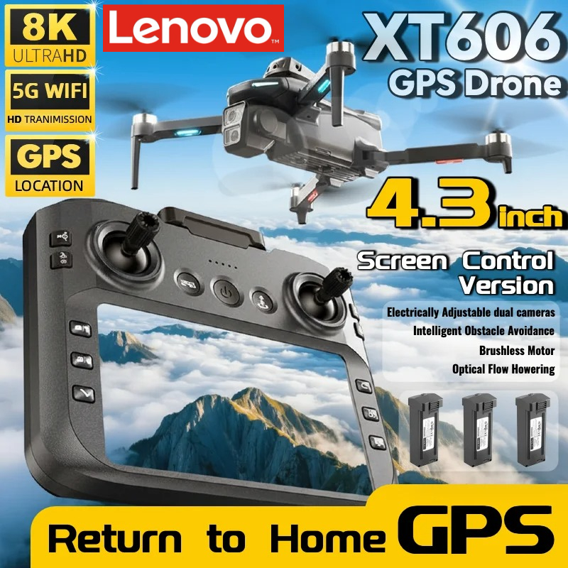 Drone GPS Lenovo XT606 MAX 202 - Rc Drone E88 avaliação e preço