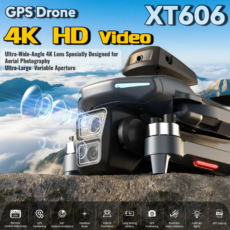 Drone GPS Lenovo XT606 MAX 202 - Rc Drone E88 avaliação e preço